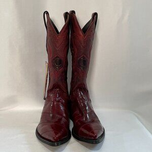 (NWT) CUADRA "Anguila Vino" Western Boots, Wine/Burgundy - 6.5 Men/8.5 Women